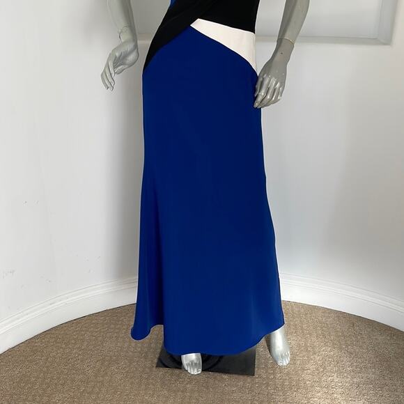 Bcbgmaxazria Audrianna Strapless Color Block Maxi Dress Size 2 - Picture 4 of 14